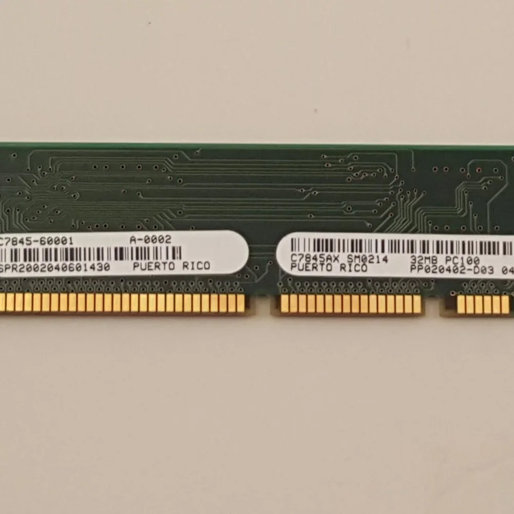 HP C7845AX 32MB 100-pin SDRAM DIMM Dual Inline Memory Module C7845-60001